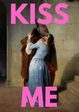 Romantic Anniversary or Valentine's Card - Kiss Me created by The Artsy Fartsy Club