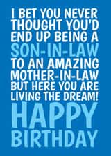 Funny Birthday Card - For Son In Law - From Amazing Mother In Law created by @Cupsie's Creations