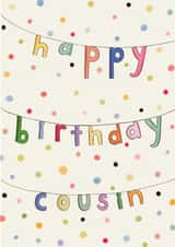 Classic Birthday Card - For Cousin - Bunting created by Love Lucy Illustration