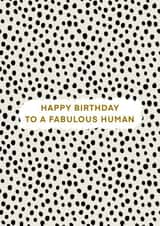 Classic Birthday Card - For Her - Fabulous Human created by Hey Ves Designs