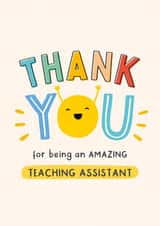 Heartfelt Thank You Card - For Teaching Assistant - Thank You Teacher created by Macie Dot Doodles