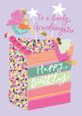 Cute Birthday Card - For Granddaughter - Fairies and Cake created by Louise Tiler