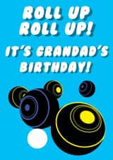 Fun Birthday Card - For Grandad - Grass Bowls created by Witty Wonders