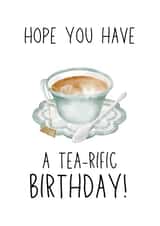 Tea-rific birthday card for the Tea Drinkers created by Cookie Crumble