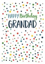 Classic Birthday Card - For Grandad - Polka Dots created by Claire Giles