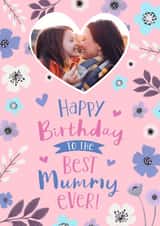 Personalised Birthday Photo Card created by Dalia Clark Design - Cute Birthday Photo Card - From The Kids - For Mummy