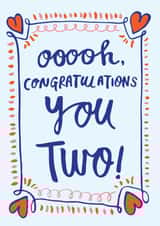 Pretty Wedding Card - For Couple - Heart Border created by Able And Game