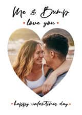 Personalised Valentines Day Photo Card created by Spark and Wild - Cute Valentines Photo Card - From The Bump