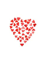 Classic Anniversary Card - Watercolour Heart created by Prints & Pages