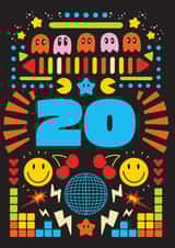 Arty Birthday Card - 20th - For Him and For Her created by OBJECTABLES