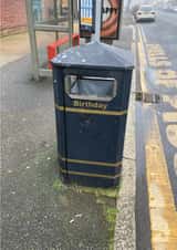 Funny Birthday Card - Birthday Bin - Smells of Piss created by OBJECTABLES