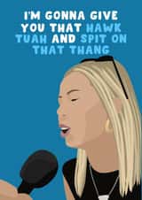 Cheeky Birthday Anniversary Card For Boyfriend - Husband - Hawk Tuah Girl Meme created by Pink Peach Cards