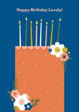 Birthday Card - Birthday Cake - For Lovely Friend created by Happy Street