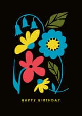 Cute Bluebell Floral Birthday Card created by Happy Street