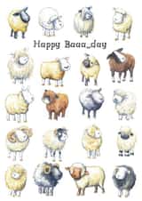 Cute Birthday Card - Sheep Pun created by Kate Garrett