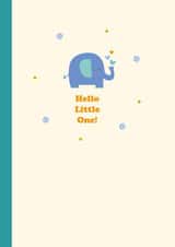 Cute New Baby Boy Card - Baby Elephant created by Happy Street