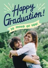 Personalised Graduation Photo Card created by Josie Gledhill - Classic Graduation Photo Card - Proud Of You