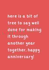 Funny Anniversary Card - For Significant Other - Bit Of Tree Anniversary created by Bit of Tree Cards
