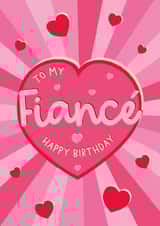 Cute Birthday Card - For Fiancé created by The Pattern Press