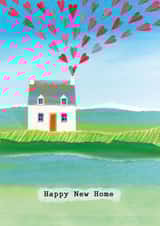 Arty New Home Card - Illustration - Nature created by Joanne Wishart