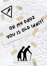 Old people card created by Cardsfrommymind