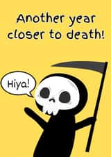 Cheeky Birthday Card - Grim Reaper - Getting Older created by Cardsfrommymind