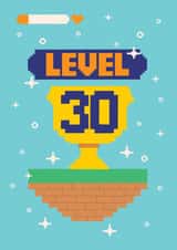 Fun 30th Birthday Card - For Him - Gaming created by Harkiran Kalsi