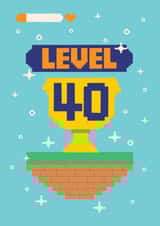 Fun 40th Birthday Card - For Him - Gaming created by Harkiran Kalsi