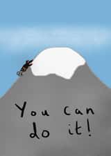 Cute Good Luck Card - Encouraging - You Can Do It created by Sorrel Knott