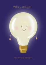 Cute, funny congratulations card for exam & graduation success created by Susie Thomas