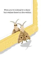 Cute Friendship Card - Motivational - Funny moth created by Lockness Designs