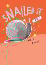 Funny Well Done Card - S-nailed It - Congratulations created by Belinda Drought
