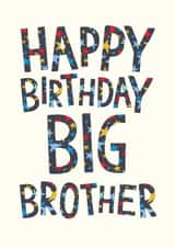 Classic Birthday Card - Big Brother - Older Brother created by The Boy and the Bear