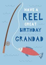Punny Birthday Card - For Grandad - Fishing created by Jessica Eyre
