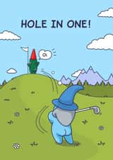 Funny Birthday Card - Golf - For Him - Hole In One created by Cheeky Legends