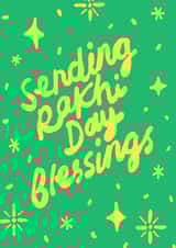 Beautifully simple Rakhi Day Card - Rakhi Day Blessings created by The Playful Indian