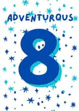 Classic 8th Birthday Card - For Boys - Adventurous created by Northern Balance Design 