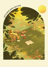 Pretty Friendship Card - Picnic - Summer Days created by Lione & Sheikh