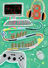 Cool 8th Birthday Card - For Gamer - 8 Today created by Louise Tiler