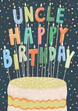 Fun Birthday Card - For Uncle - Birthday Cake created by Louise Tiler