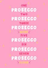 Funny Birthday Card - For Her - Prosecco created by Pink Peach Cards