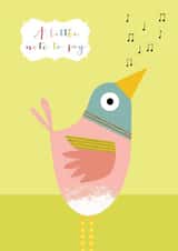 Cute Just Because Card - A Little Note To Say - Song Bird created by Kali Stileman
