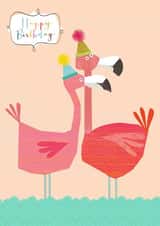 Fun Birthday Card - Flamingos created by Kali Stileman