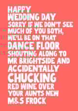 Funny Wedding Card - For Friends - Mr Brightside created by Pickled Prints