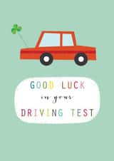Classic Good Luck Card - Good Luck In Your Driving Test - Car created by Kali Stileman