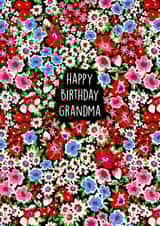 Cute Birthday Card - For Grandma - Floral created by Poppy & Mabel 