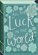 Pretty Good Luck Card - Book - All the Luck in the World created by Two For Joy Illustration