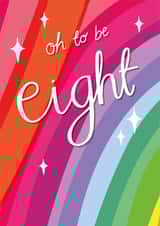 Cute Birthday Card - Oh to be Eight - 8th created by Two For Joy Illustration