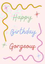 Good Vibes Birthday Card - Cute design - For a Gorgeous Friend, Bestie or Sister created by thelittleone