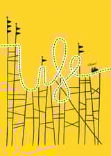 Cute and Heartfelt Card - Life is a Rollercoaster created by Stoats & Weasels